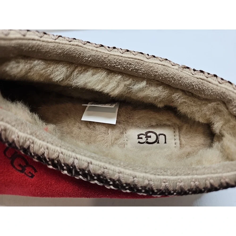 UGG Men's  Rare Tasman Chestnut and Samba Red size 10
